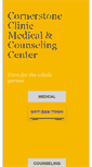 Mobile Screenshot of cornerstoneclinic.org