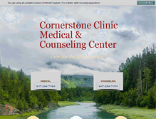 Tablet Screenshot of cornerstoneclinic.org
